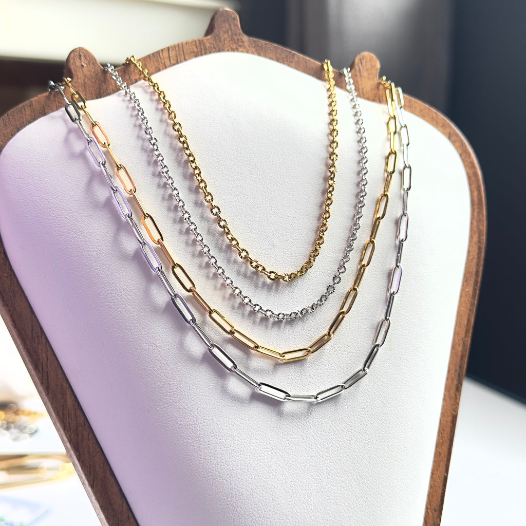 Link Your Story 4mm Paperclip Chain Necklace