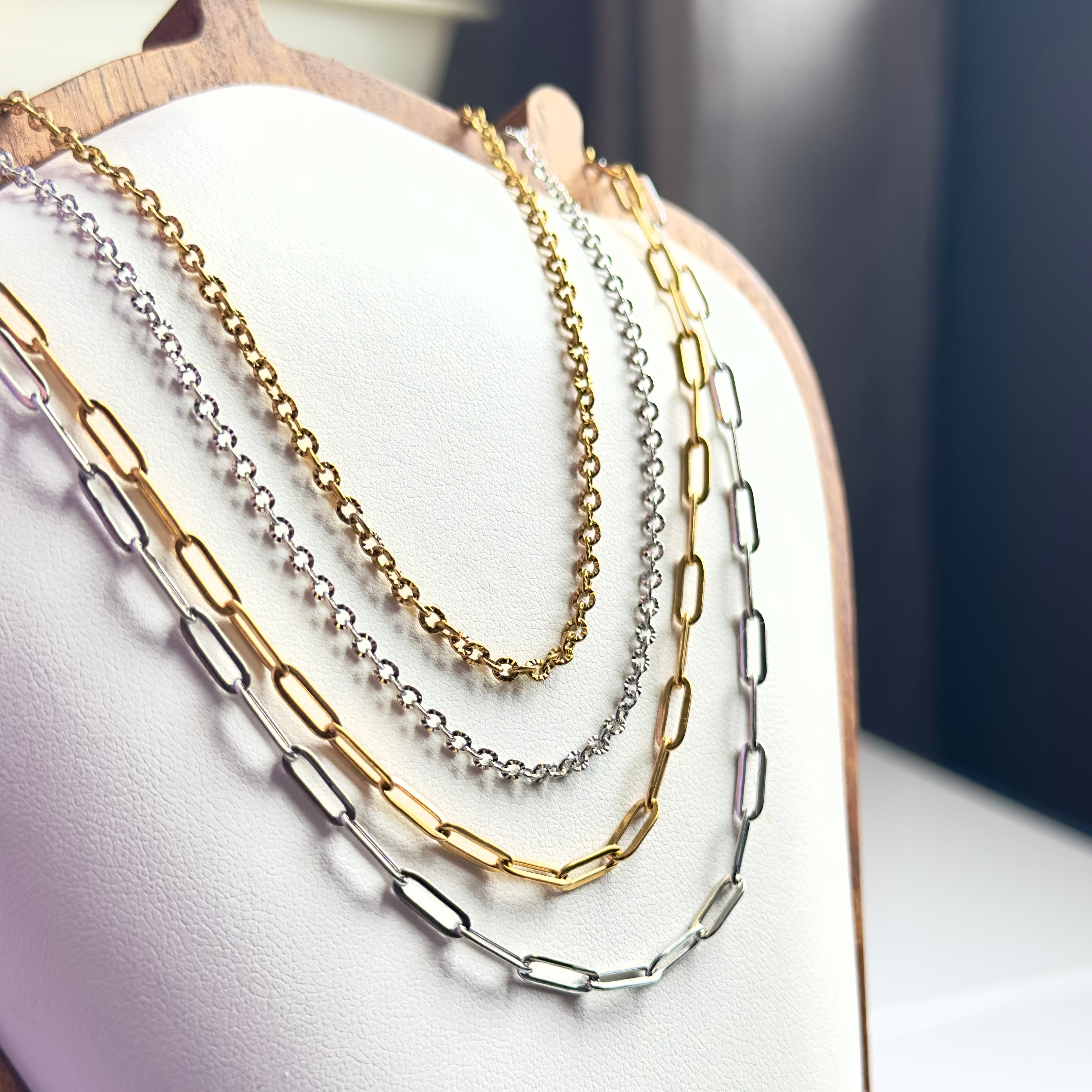 Link Your Story 4mm Paperclip Chain Necklace