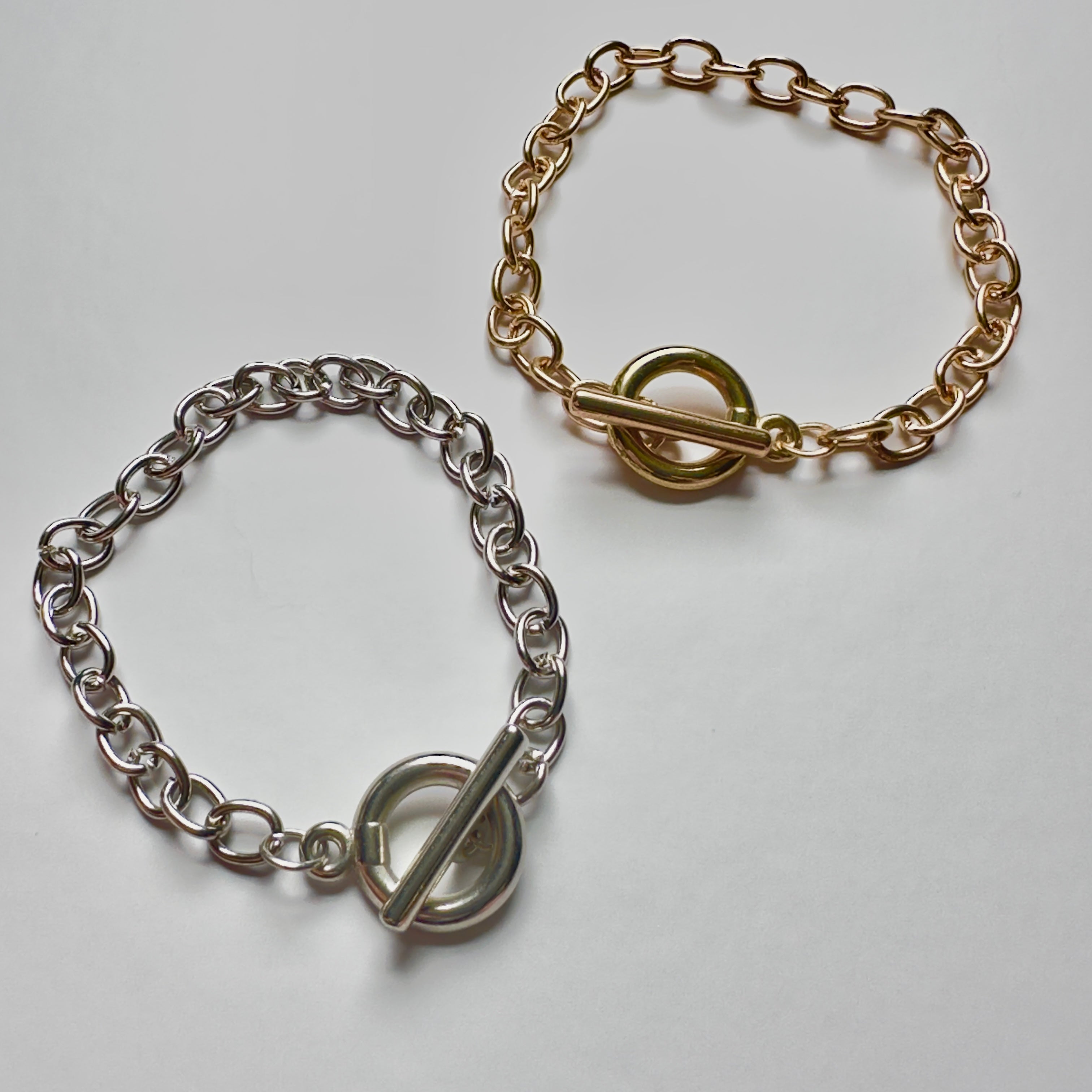 Make It Yours Stainless Steel Toggle Bracelet