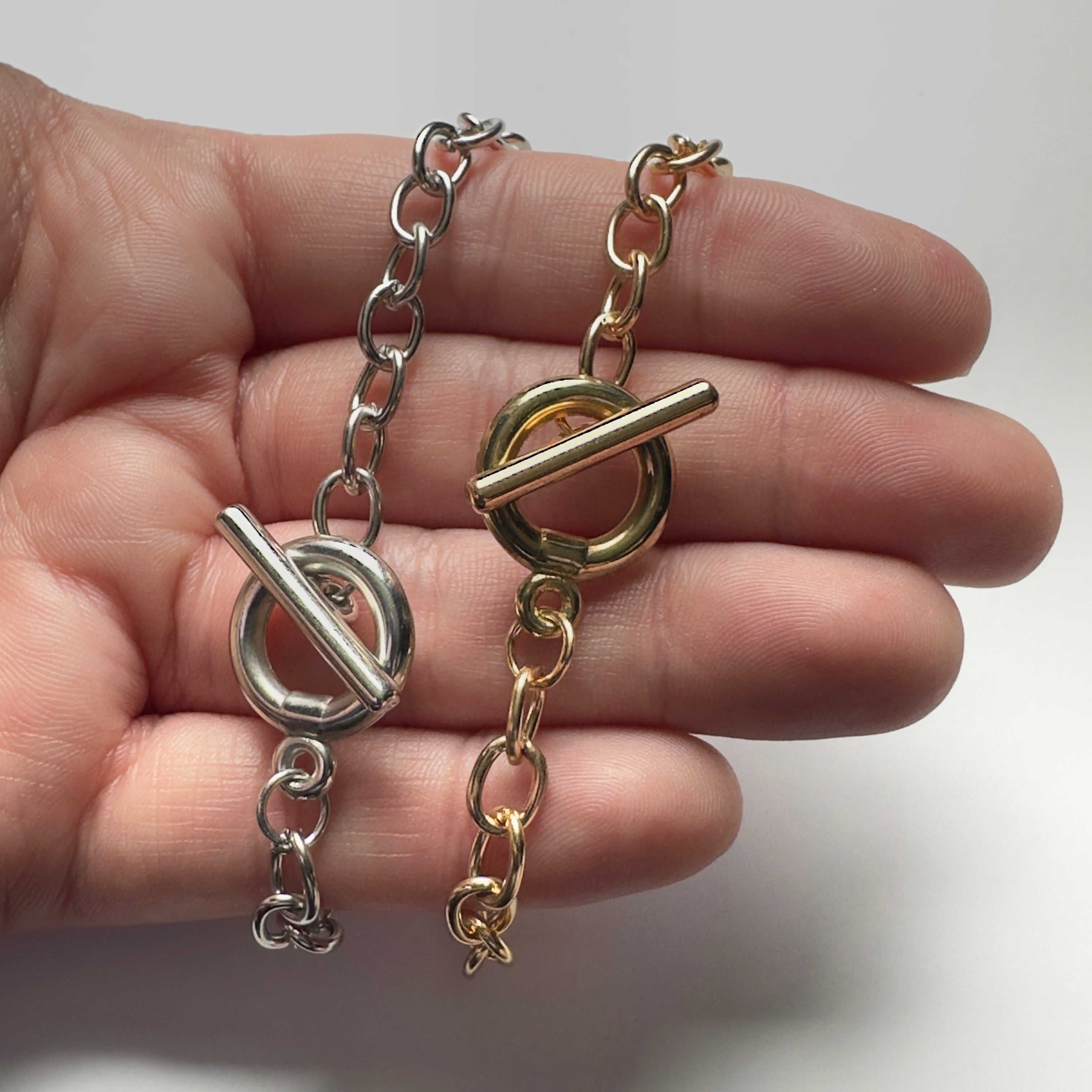 Make It Yours Stainless Steel Toggle Bracelet