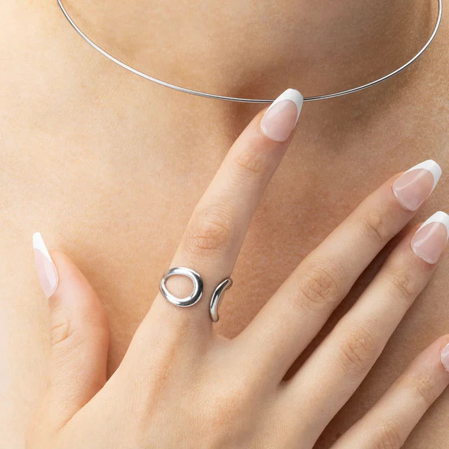 After Dark Crescent Ring