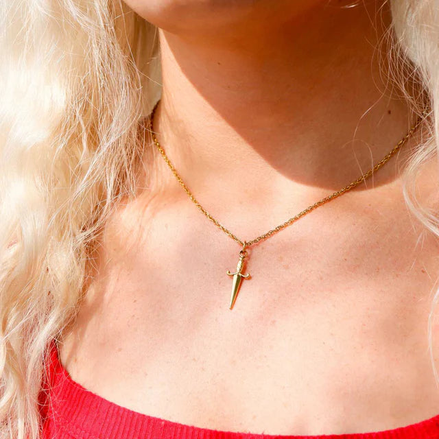 Stay Sharp Dagger Charm