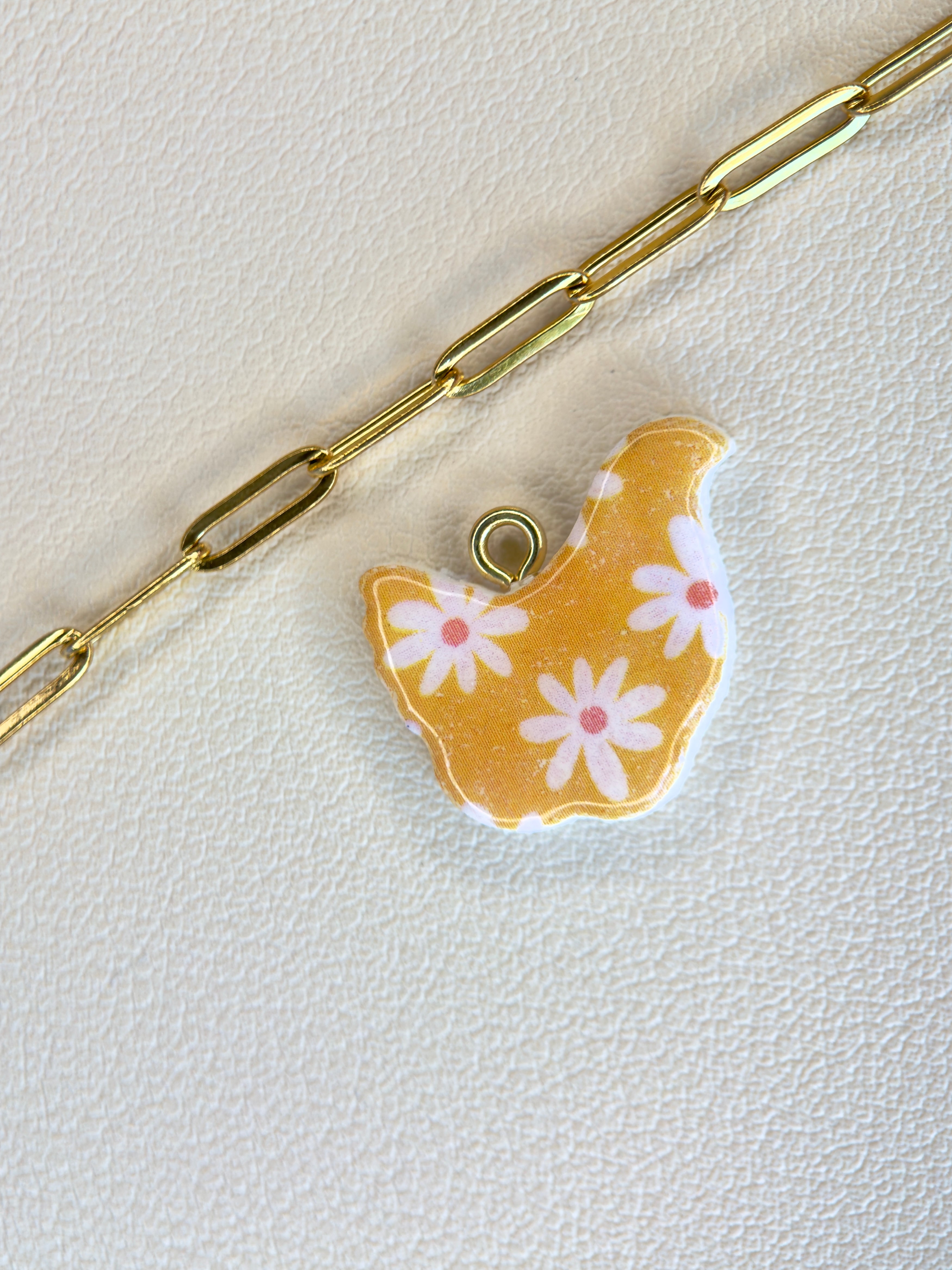 Daisy Chicken Charm
