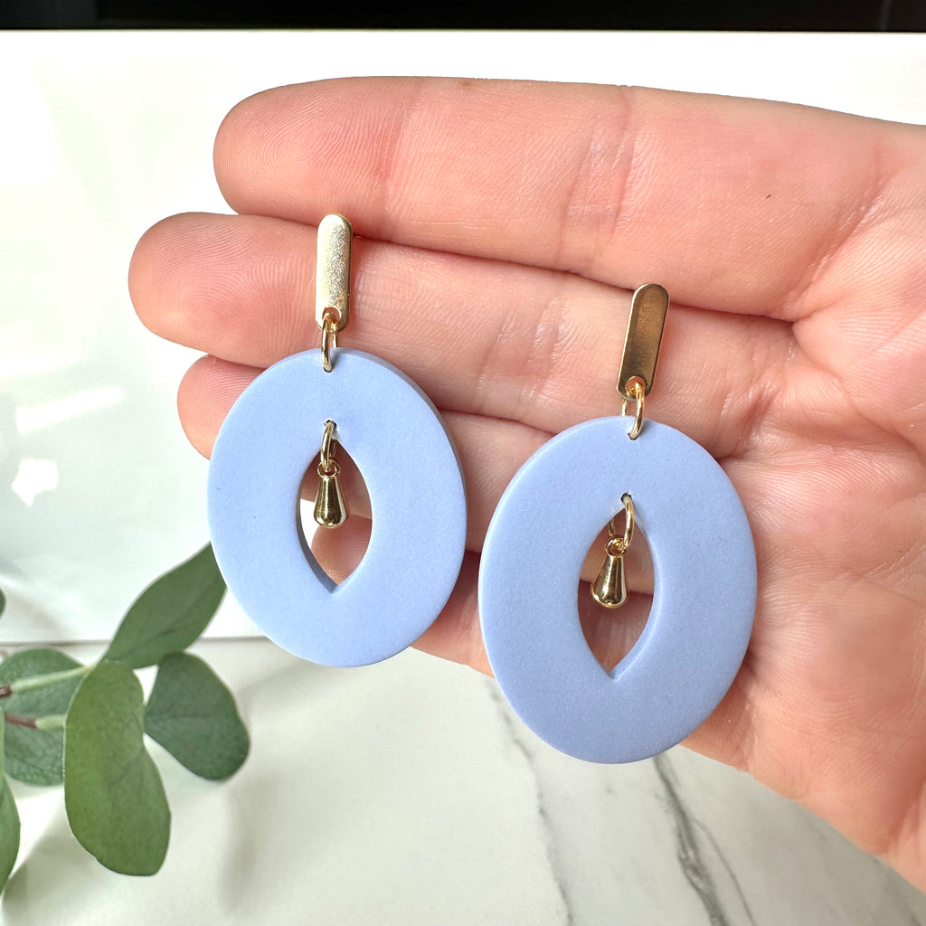 Color Outside the Lines Oval Drop Earrings
