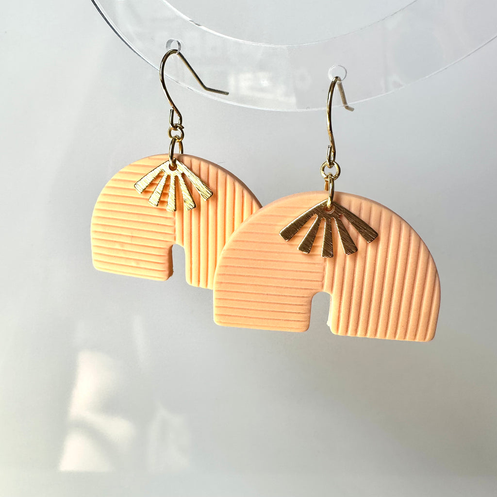 Untamed Texture Arch Earrings