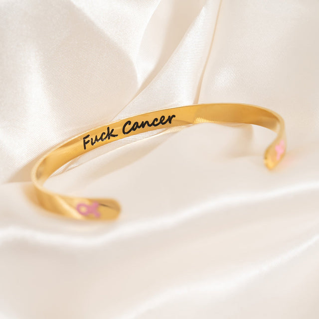 F*ck Cancer Adjustable Bangle
