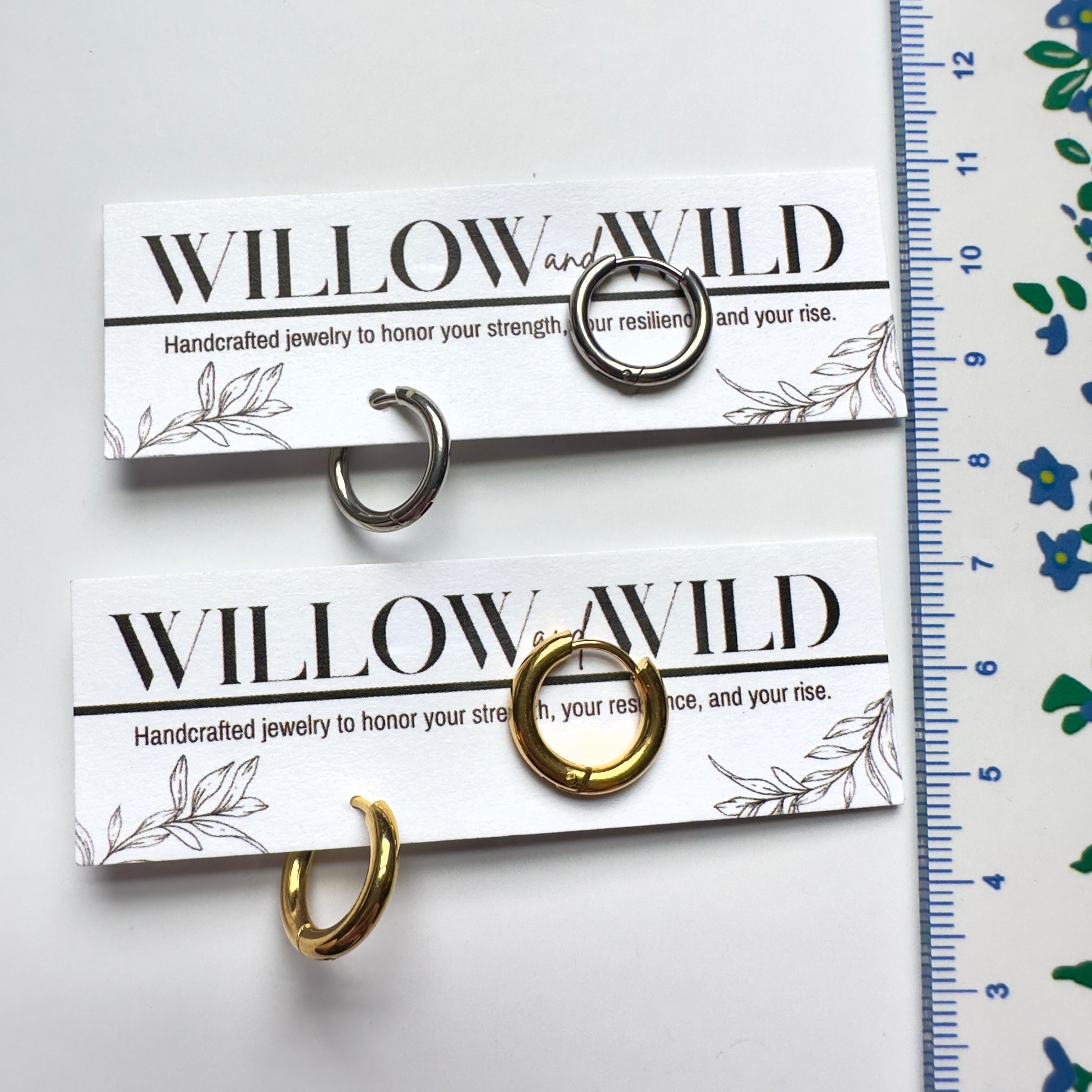 Everyday Round Huggie Hoop Earrings