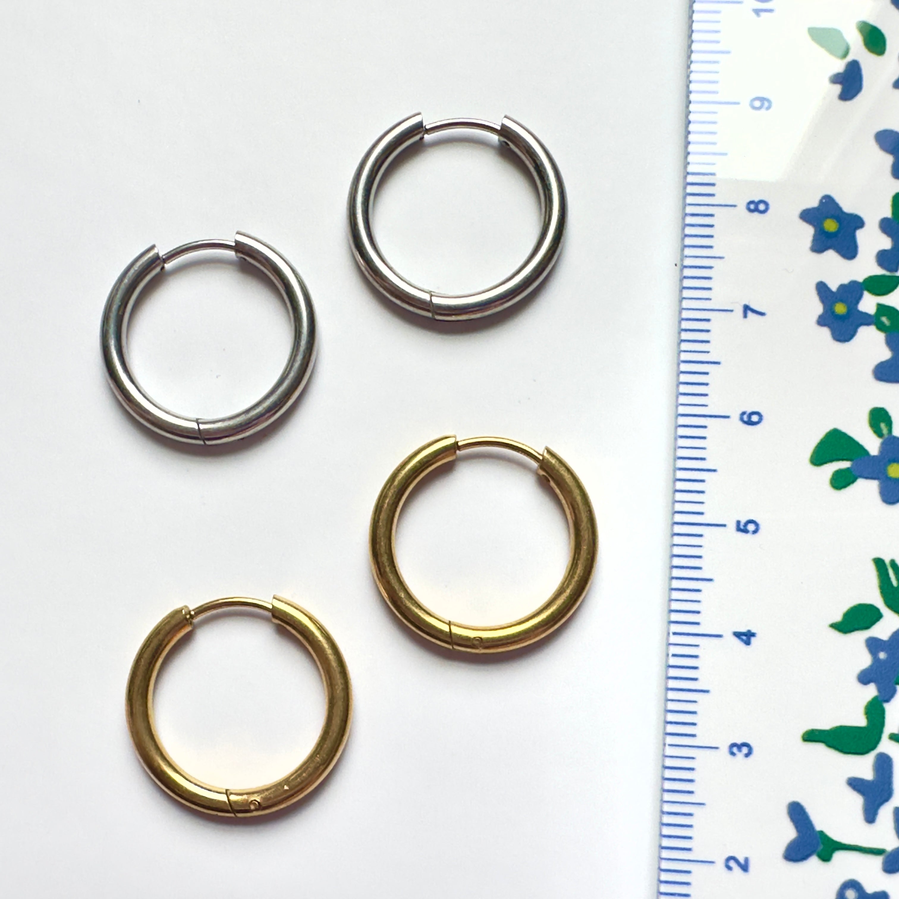 Classic Round Interchangeable Charm Hoops