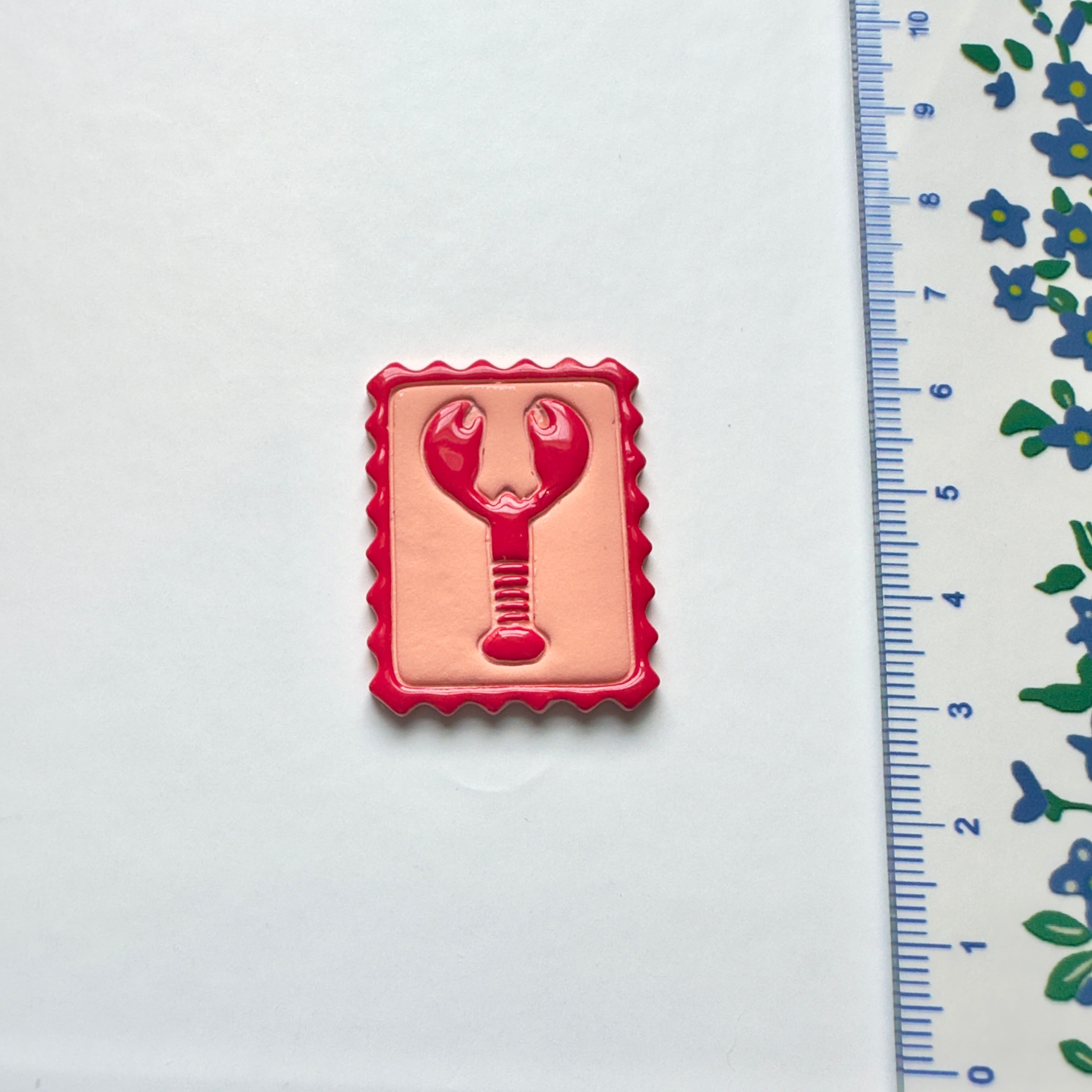 Postmarked Lobster Keychain Charm