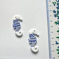 Blue Tide Seahorse Keychain Charm