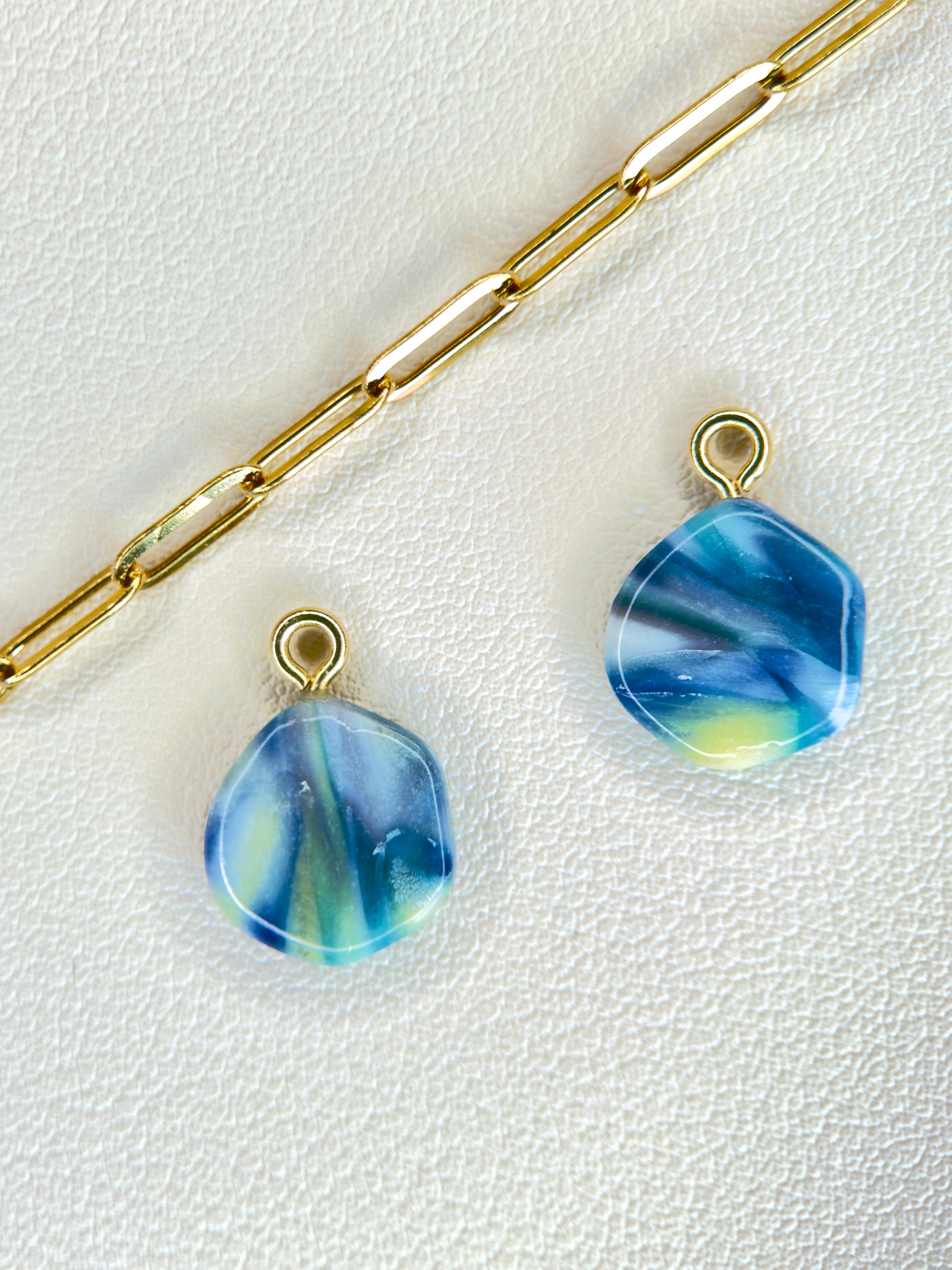 Ocean Current Resin Charm