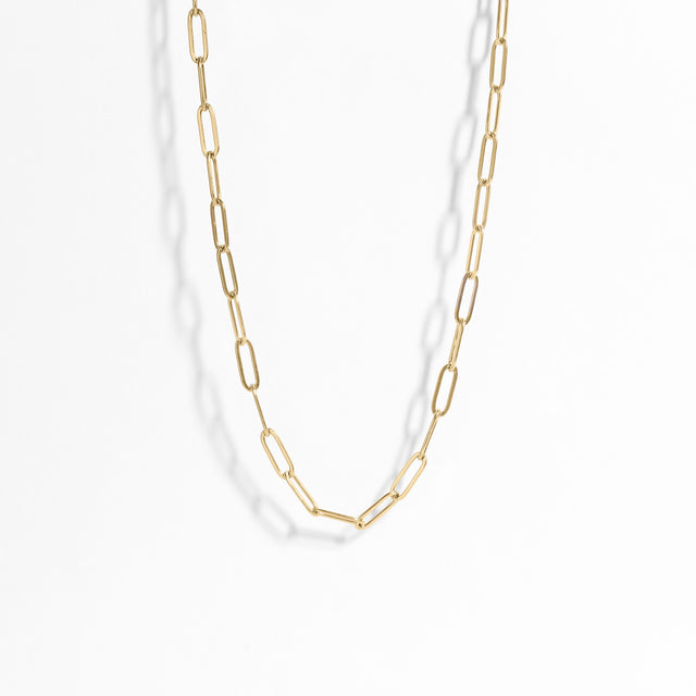 Link Your Story 4mm Paperclip Chain Necklace