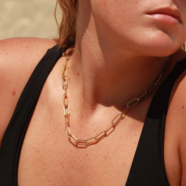 Link Your Story 4mm Paperclip Chain Necklace