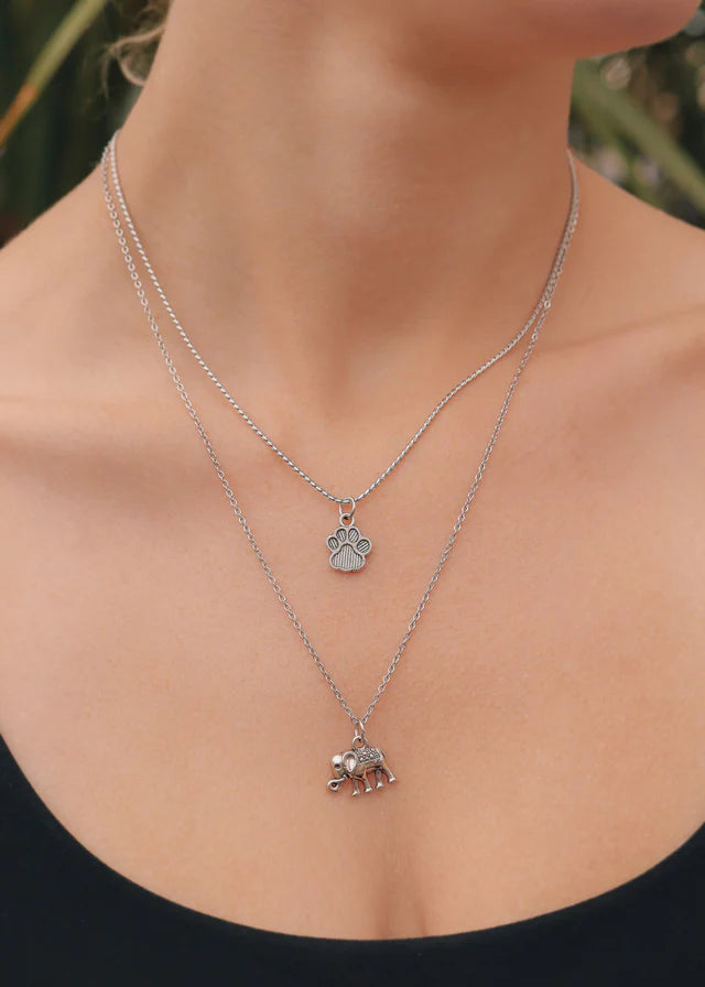 Good Dog Paw Print Charm