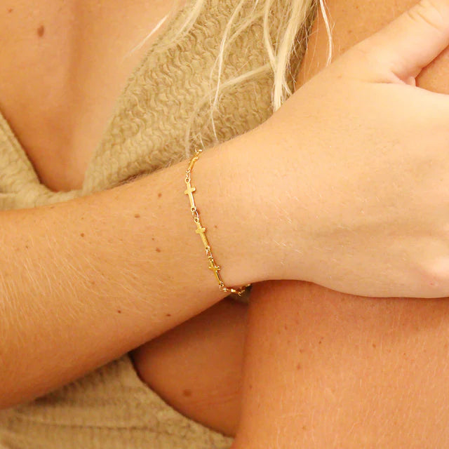 Quiet Faith Cross Bracelet