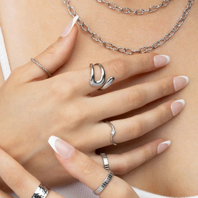 Plot Twist Spiral Ring